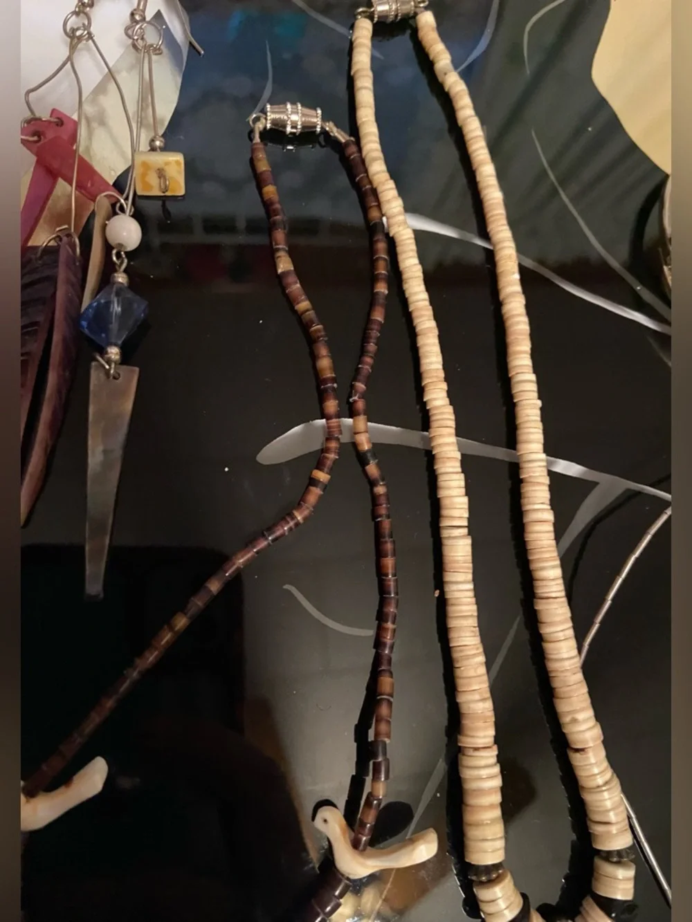 Vintage Native American- 3Necklaces, 1Bracelet, &1 pair Earrings #100